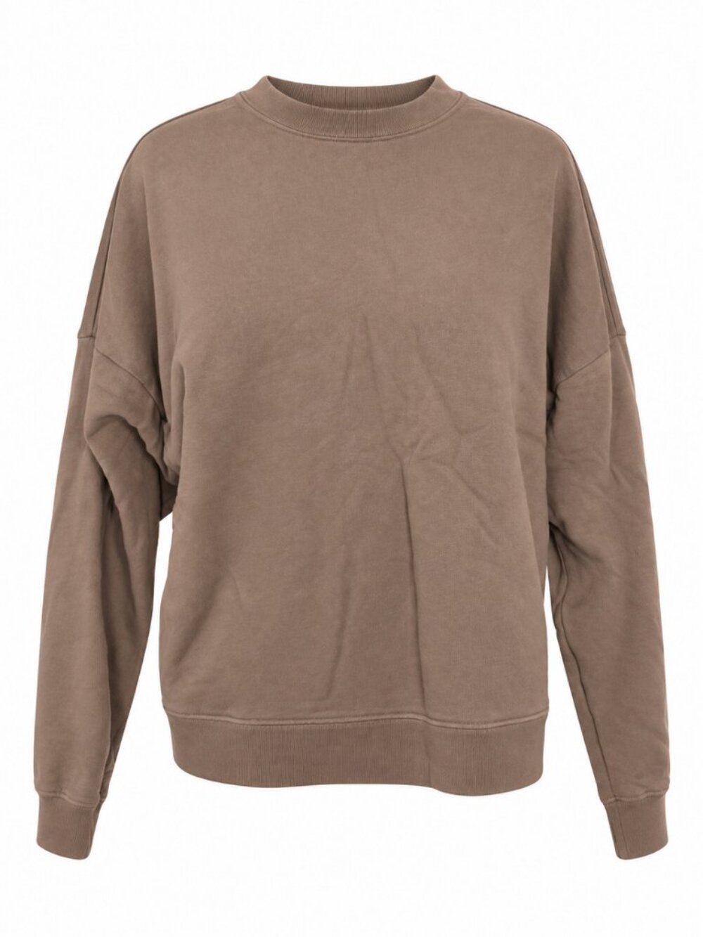 TKEES Taupe Brown Oversized Sweatshirt - XS